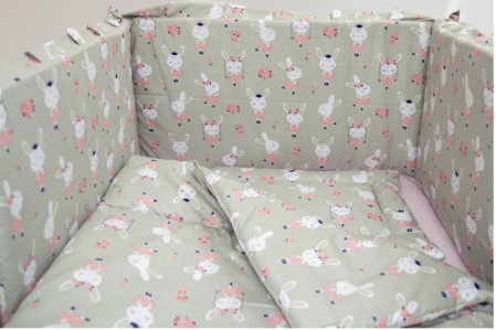 Lenjerie MyKids Dancing Bunny 4 Piese 120x60 [2]