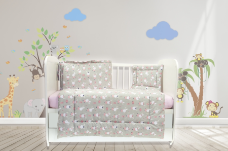 Lenjerii 4 piese - Lenjerie MyKids Dancing Bunny 4 Piese 120x60