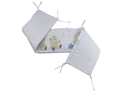 Lenjerie MyKids Teddy Play Blue M1 4 Piese 140x70 [2]