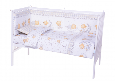 Lenjerii 5 piese - Lenjerie patut, 120x60 cm, cu geanta de transport