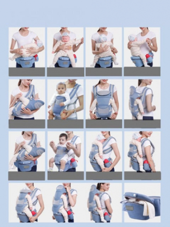 Marsupiu bleumarine cu scaunel, 0-3 ani [1]