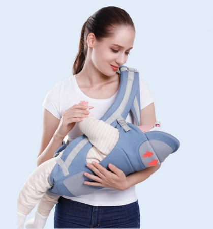 Marsupiu gri cu scaunel, 0-3 ani [2]