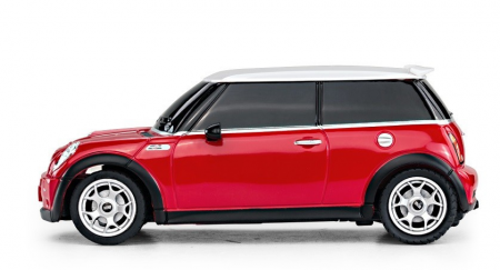 Masina Cu Telecomanda Mini Cooper Rosie Cu Scara 1 La 24 [2]
