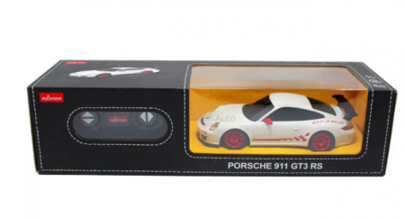Masina cu telecomanda porsche gt3 rs alb cu scara 1 la 24 [1]