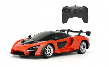 Masinute si trenulete - Masina cu telecomanda Rastar Mclaren Senna portocaliu scara 1:24