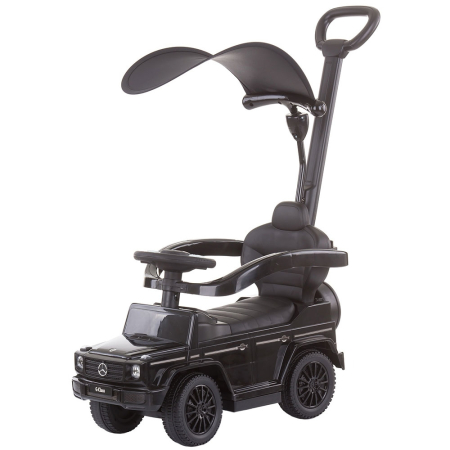 Jucarii - Masinuta de impins Chipolino Mercedes G350 black cu maner si copertina