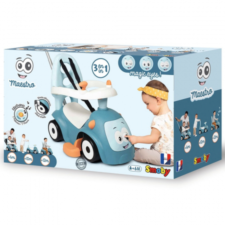 Masinuta de impins Smoby Maestro blue [5]