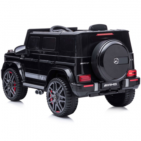 Masinuta electrica Chipolino SUV Mercedes G63 AMG cu scaun din piele si roti EVA black [6]