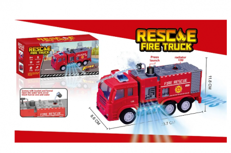 Masinute si trenulete - Masinuta electrica de pompieri care stropeste cu apa