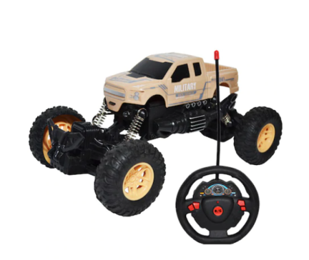 Masinute si trenulete - Masinuta,Jeep cu RC, AC, suspensii, 22x13x11 cm,Maro