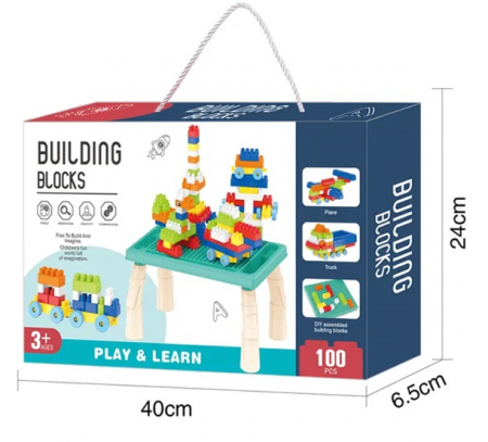 Masuta cu 100 cuburi tip lego [2]