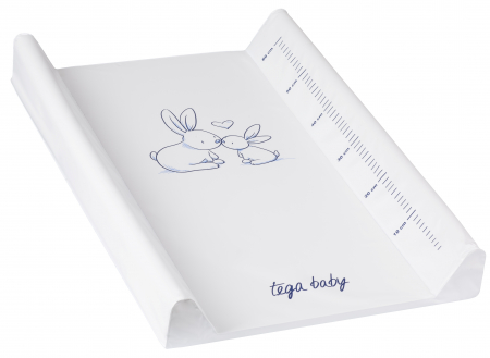 Pentru bebe - MASUTA DE INFASAT TEGABABY 50x70CM MICUTII IEPURASI ALB