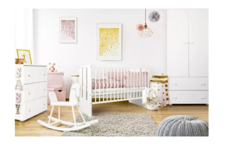 Patut bebe - Mobilier Camera copii Si Bebelusi KLUPS PAULA White