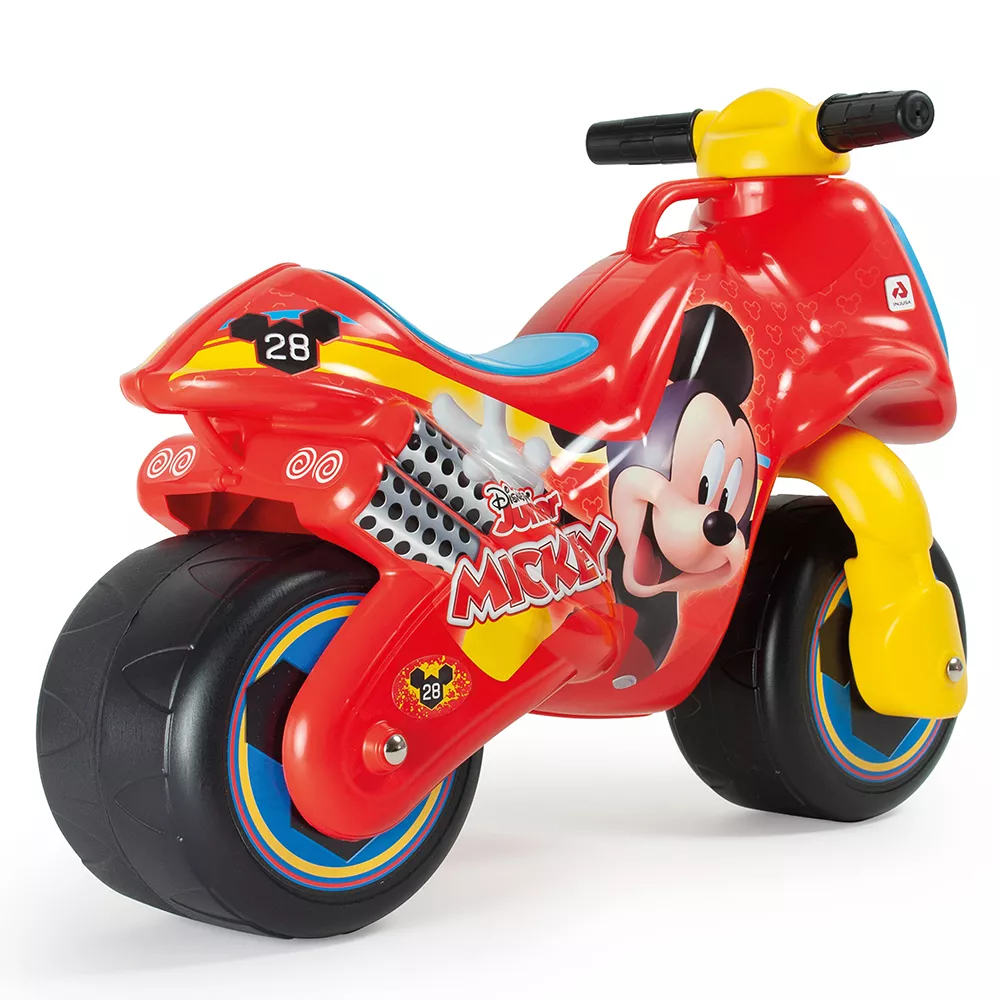 Moto Ride-on Neox fara pedale pentru copii Injusa, licenta Disney, Mickey Mouse, 18-36 luni, Rosu cu Albastru [2]
