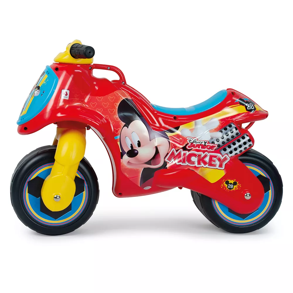 Moto Ride-on Neox fara pedale pentru copii Injusa, licenta Disney, Mickey Mouse, 18-36 luni, Rosu cu Albastru [1]