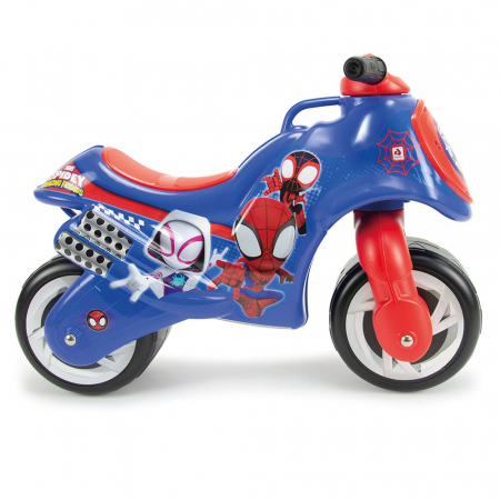 Moto Ride-on Neox Spidey fara pedale pentru copii Injusa, licenta Marvel Studios, Spiderman, 18 luni+, Rosu cu Albastru [2]