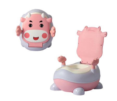 Olita ergonomica, vacuta, antiderapanta, cu manere, roz [1]