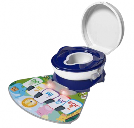 Olite - Olita muzicala, 3 in 1, cu covoras muzical detasabil, reductor si tub de scurgere, albastru