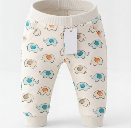 Pantaloni de casa - Pantaloni copii, Model Elefantei, Vitamins Baby