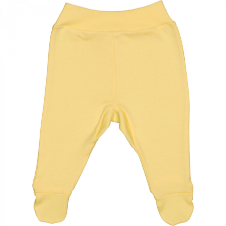 Pantaloni de casa - Pantaloni,Cu botosei,Cu banda de bumbac,galben