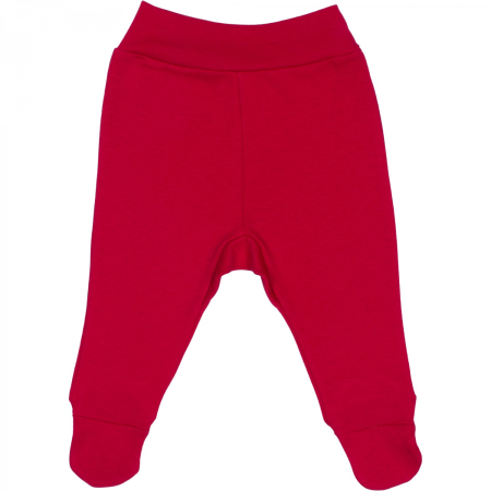Pantaloni de casa - Pantaloni,Cu botosei,Cu banda de bumbac,rosu