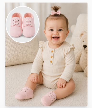 Fetite - Pantofiori eleganti, Roz