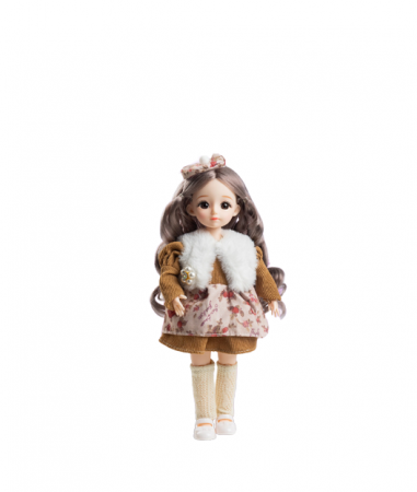 Papusi, plusuri, zane si figurine - Papusa, cu articulatii mobile, Fashion Doll, mov