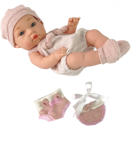 Papusi, plusuri, zane si figurine - Papusa cu mimica realista, 30 cm, cu accesorii