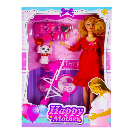 Papusi, plusuri, zane si figurine - Papusa Gravida + Accesorii