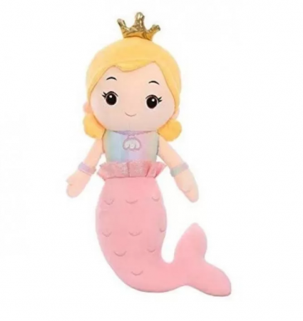 Papusi, plusuri, zane si figurine - Papusa Sirena din pluş, 40 cm