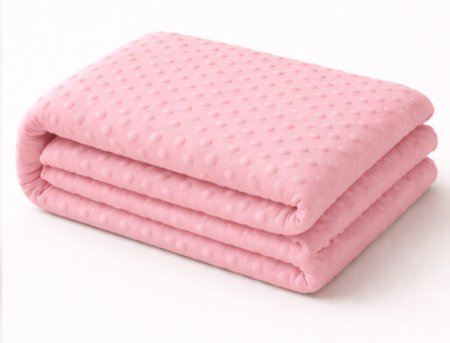Haine bebe fetite - Păturica bebe,  85x75cm, model Bubble, Roz
