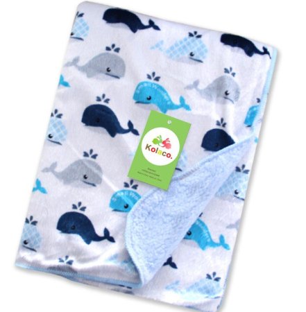 Paturele - Paturica bebe , imblanita, 98 X 80 cm, gri