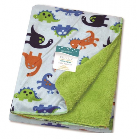 Paturele - Paturica bebe , imblanita, 98 X 80 cm, verde