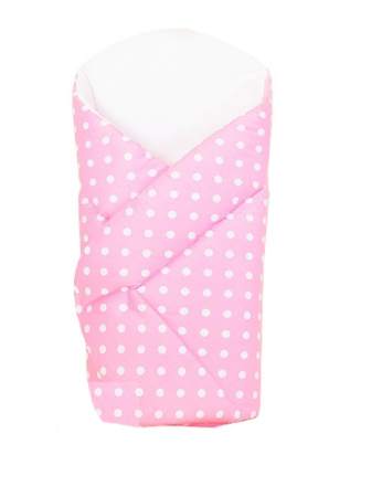 Păturele - Paturica de infasat multifunctionala standard 80x80 cm Pink Polka Dots