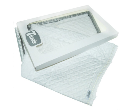 Păturele - Paturica Tiasis de botez in cutie cadou