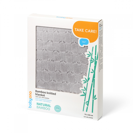 Paturica tricotata din bambus, Antialergica, Tesatura naturala [1]