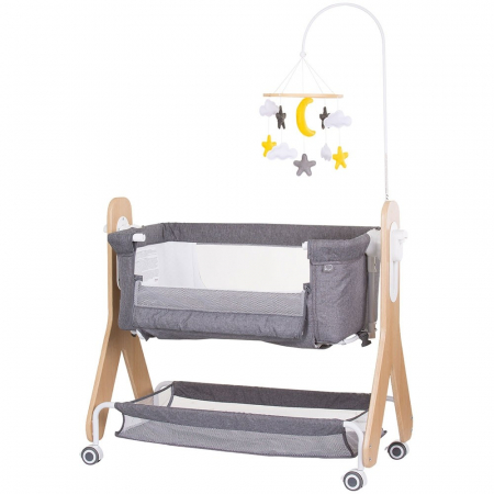 Patut Co-Sleeper Chipolino Heart 2 Heart, Cu carusel inclus, Atasabil de patul parintilor [1]