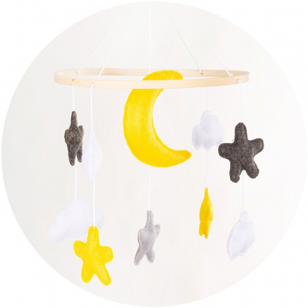 Patut Co-Sleeper Chipolino Heart 2 Heart, Cu carusel inclus, Atasabil de patul parintilor [3]