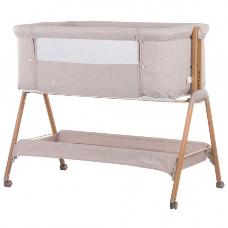 Patuturi si tarcuri pliabile - Patut Co-Sleeper Chipolino Sweet Dreams mocca wood