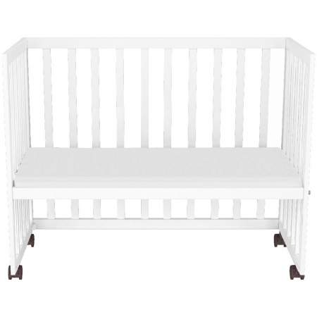 Patut copii din lemn co-sleeper Hubners Matei 94x46 cm alb [6]