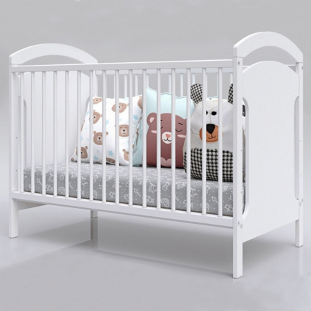 Patut copii din lemn Hubners Anita 120x60 cm alb [1]