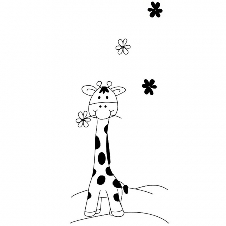 Patut copii din lemn Hubners Calisto Girafa 120x60 cm maro [1]