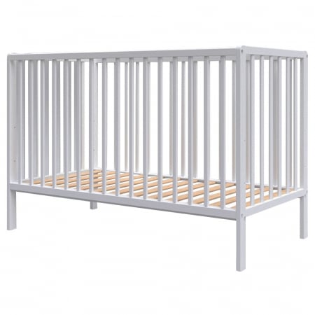 Patut din lemn - Patut copii din lemn Hubners Dominic 120x60 cm alb