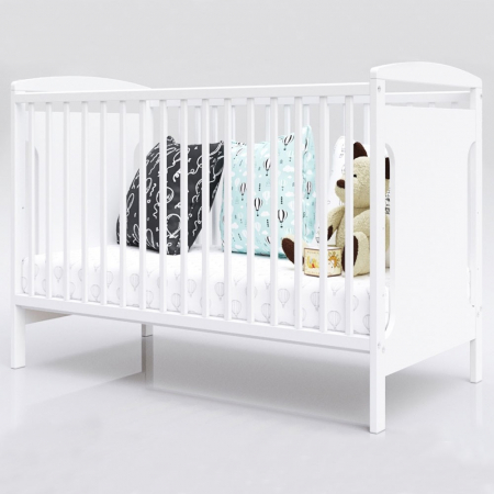 Patut copii din lemn Hubners Karly 120x60 cm alb [2]
