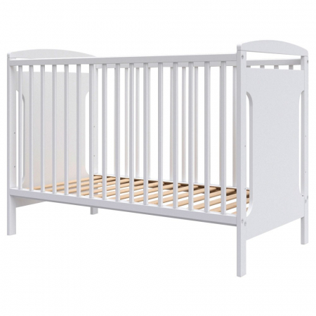 Patut din lemn - Patut copii din lemn Hubners Karly 120x60 cm alb