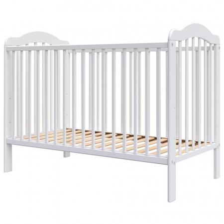 Patut din lemn - Patut copii din lemn Hubners Lizett 120x60 cm alb