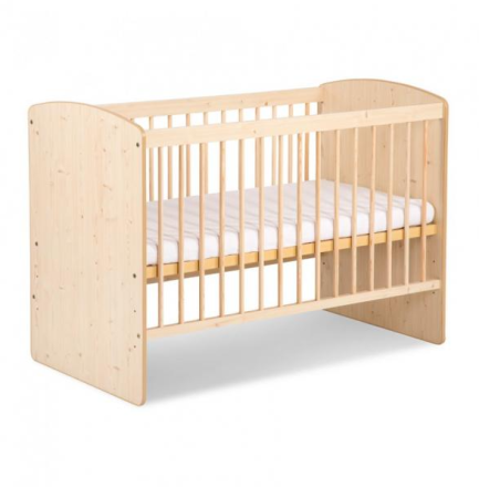 Patut bebe - Patut copii din lemn KLUPS KAROLINA II Natur