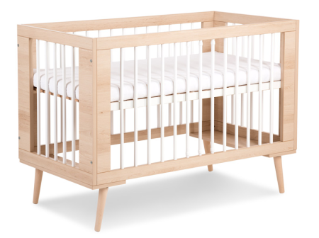 Pentru bebe - Patut copii din lemn KLUPS SOFIE Alb-Natur