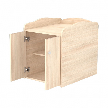 Patut copii transformabil din lemn cu 2 sertare Hubners Eva Maxi Kombi 120x70 cm natur [2]