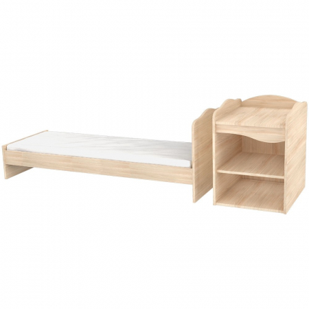 Patut copii transformabil din lemn Hubners Eva Kombi 120x60 cm natur [2]